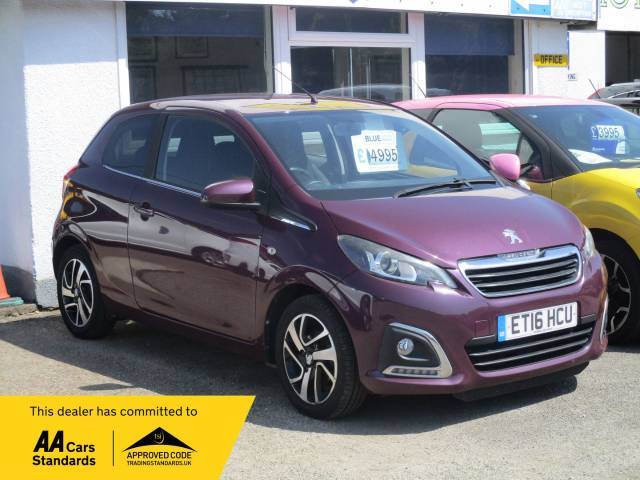 Peugeot 108 1.2 PureTech Allure 3dr Hatchback Petrol Mauve/purple