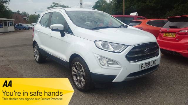 Ford Ecosport 1.0 EcoBoost 125 Titanium 5dr Auto Hatchback Petrol White