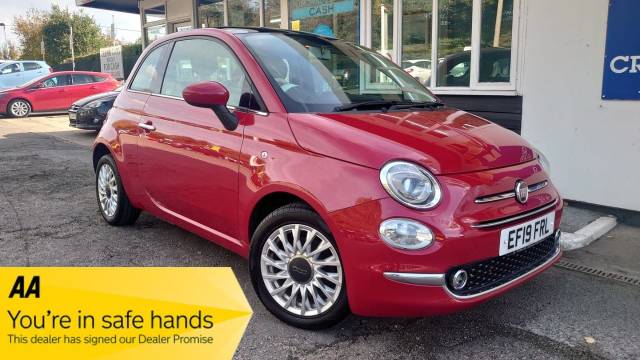Fiat 500 1.2 Lounge 3dr Hatchback Petrol Red