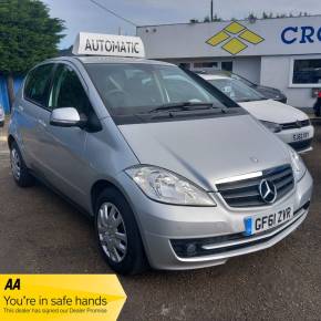 MERCEDES-BENZ A CLASS 2012 (61) at Crossroad Motors Ashford