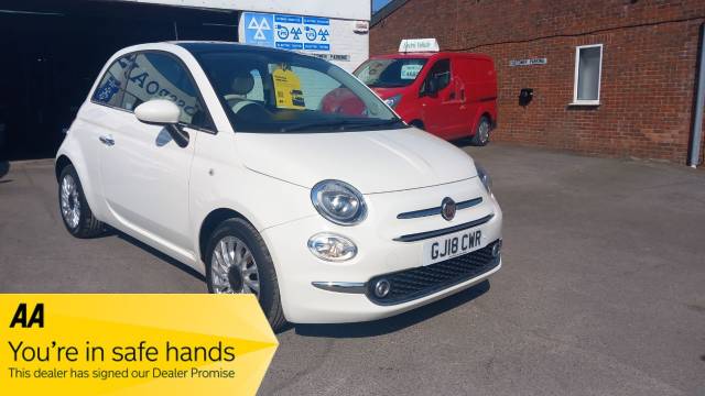 Fiat 500 1.2 Lounge 3dr Hatchback Petrol White