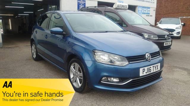Volkswagen Polo 1.0 Match Hatchback Petrol Blue