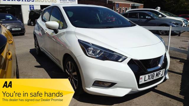 Nissan Micra 0.9 IG-T N-Connecta 5dr Hatchback Petrol White