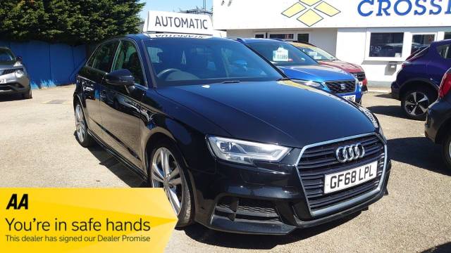 Audi A3 1.6 30 TDI 116 S Line 5dr S Tronic Hatchback Diesel Black