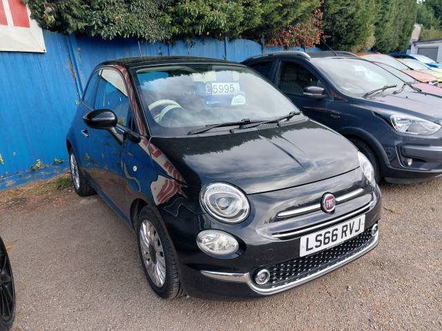 Fiat 500 0.9 TwinAir Lounge 3dr Hatchback Petrol Black